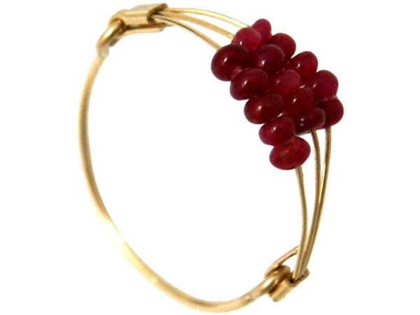 Gemshine - Damen - Ring - Vergoldet - Rubin - Rot