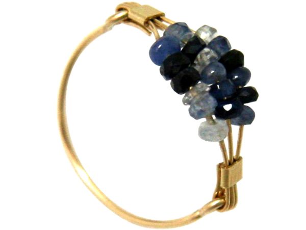 Gemshine - Damen - Ring - Vergoldet - Saphir - Blau