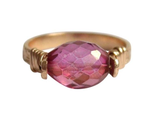 Gemshine - Damen - Ring - Spannring - Vergoldet - Turmalin - Rosa – Bild 4