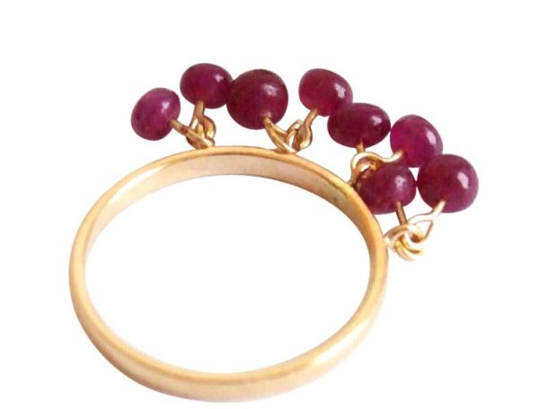 Gemshine - Damen - Ring - Vergoldet - Rubin - Rot – Bild 4