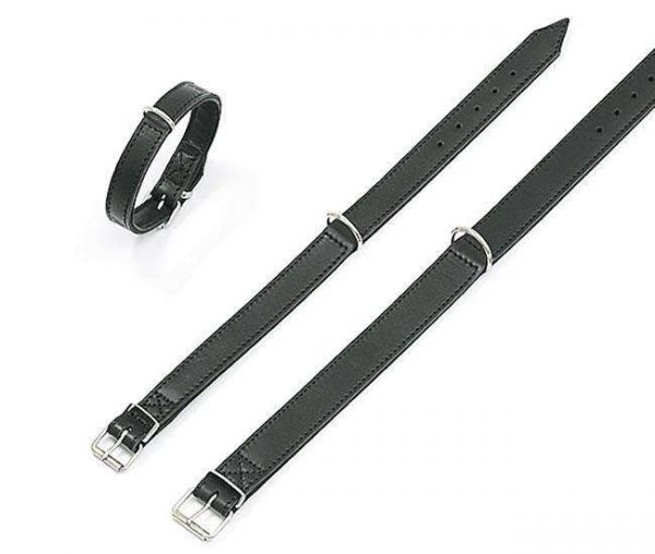 Karlie RONDO Halsband genäht - Schwarz - 22 mm, 37 cm