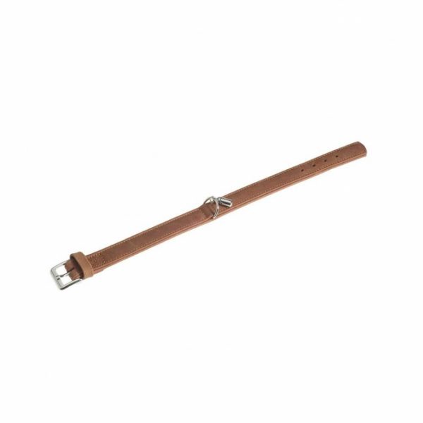 Karlie Halsband Buffalo aus Kalbsleder - Braun - 24 cm/10 mm