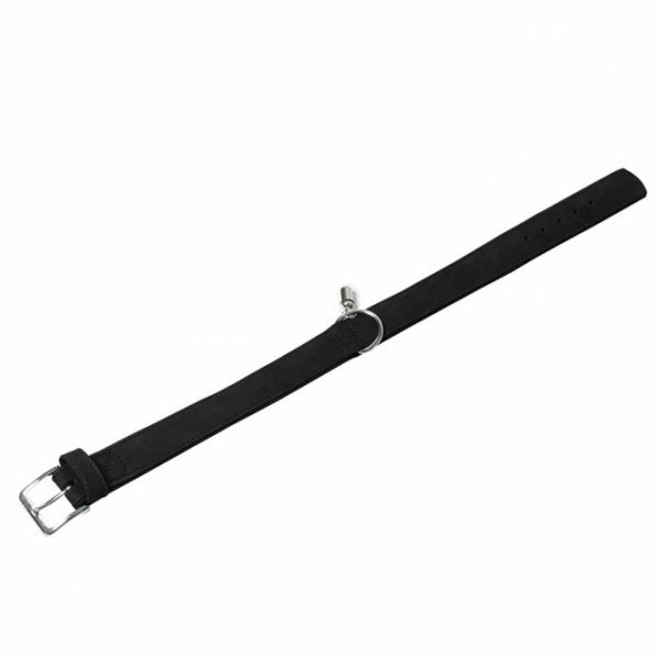 Karlie Halsband Buffalo aus Kalbsleder - Schwarz - 45 cm/22 mm