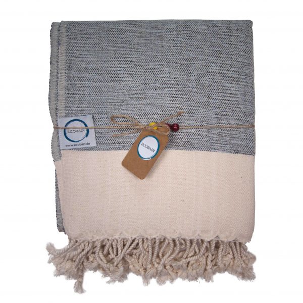 Strandtuch & Badetuch "Ecobain Rugged Towel" bluish grey