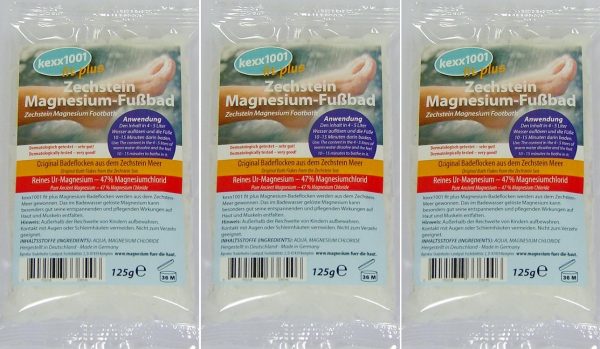 Zechstein Magnesium-Fußbad 125g -  47% Magnesiumchlorid - kexx1001 – Bild 3