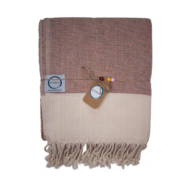 Strandtuch & Badetuch "Ecobain Rugged Towel" reddish orange