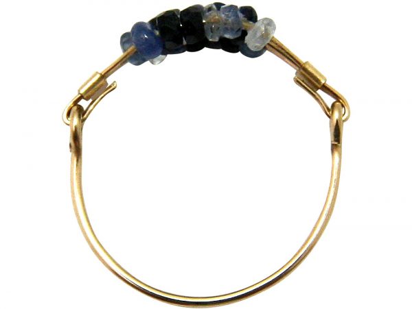 Gemshine - Damen - Ring - Vergoldet - Saphir - Blau, Ringgröße:54 (17.2) – Bild 4