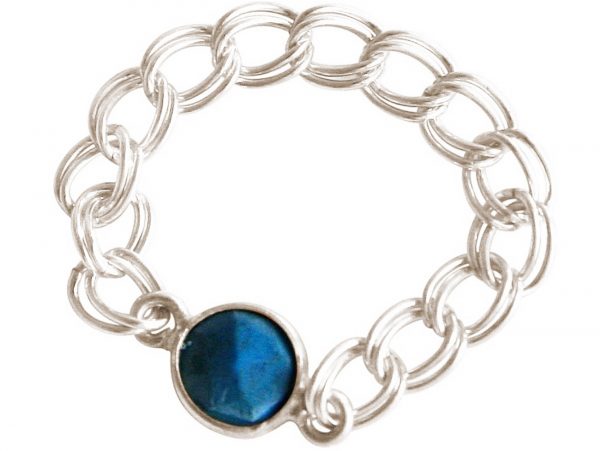 Gemshine - Damen - Ring - 925 Silber - Türkis - Blau - Beweglich - Geschmeidig