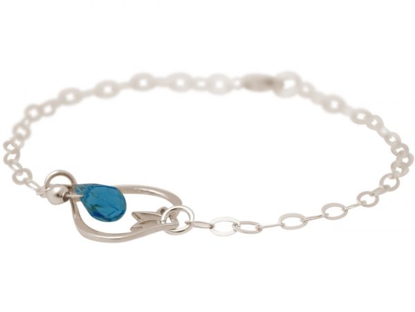 GEMSHINE Damenarmband aus 925 Silber mit YOGA Lotusblume und Blautopas Quarz. Edelstein hervorragender Qualität und Farbe. Made in Madrid / Spanien. Im eleganten Schmucketui mit Geschenkverpackung. – Bild 3