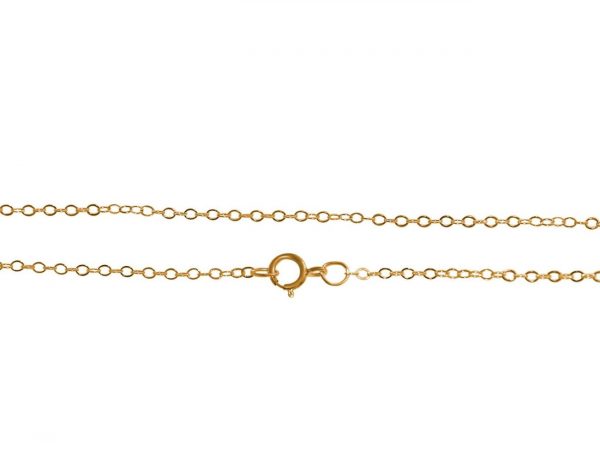 GEMSHINE 14k 585 Gold Halskette. 0,9 mm Ankerkette im klassischen Design mit Längen von 40 bis 76 cm, Ketten Länge:61 – Bild 4