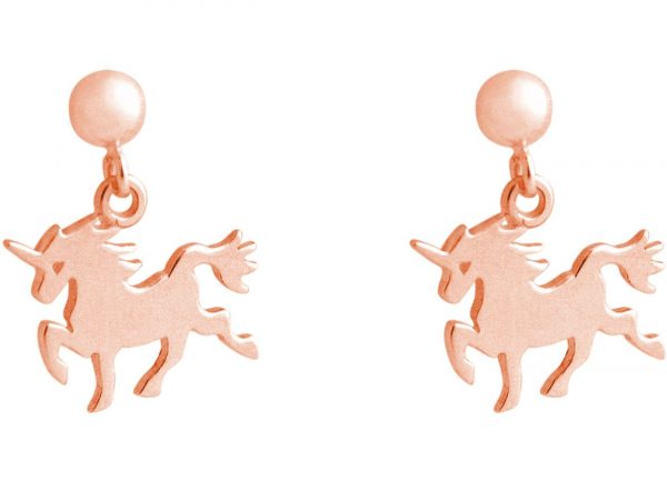 GEMSHINE Ohrringe mit Einhorn. Ohrhänger aus 925 Silber mit einer Länge von 2,5cm. Made in Spanien. Im eleganten Geschenketui geliefert. – Bild 5