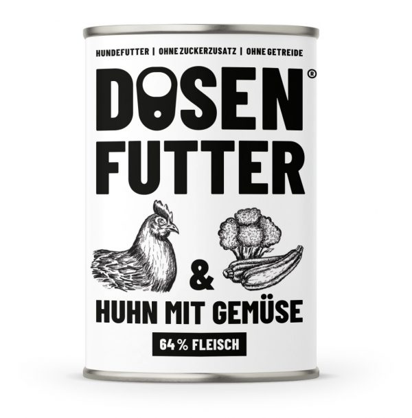 Schnauze & Co Dosenfutter Huhn Gemüse 400gD