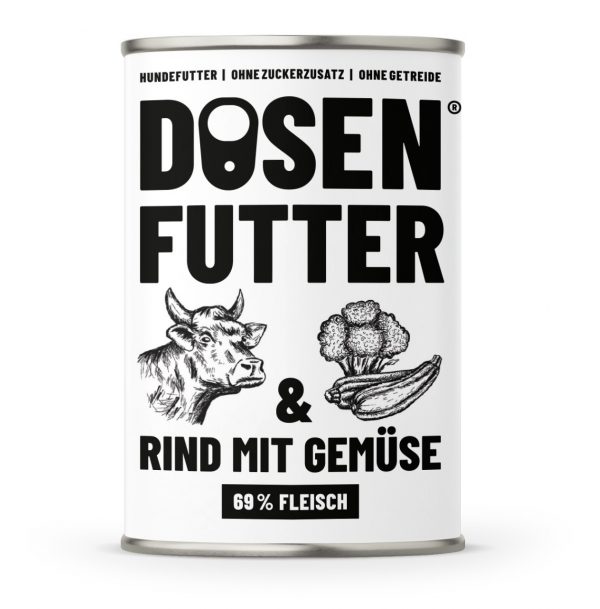 Schnauze & Co Dosenfutter Rind Gemüse 400gD