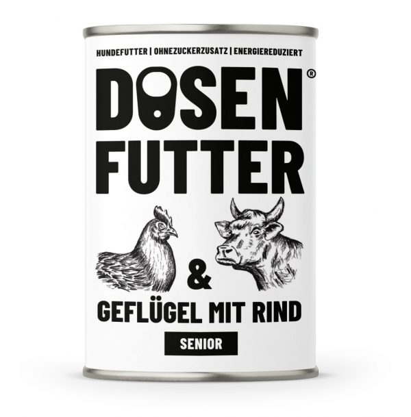 Schnauze & Co Dosenfutter Senior Geflügel & Rind 400g