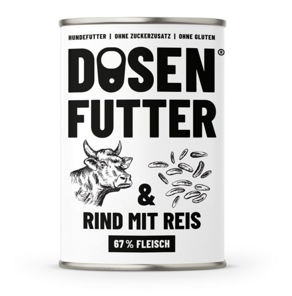 Schnauze & Co Dosenfutter Rind & Reis 400gD