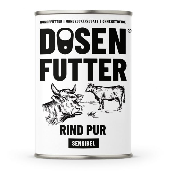 Schnauze & Co Dosenfutter Rind Pur Sensibel 400gD