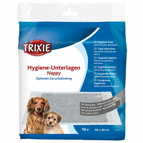 Trixie Hygiene-Unterlage Nappy mit Aktivkohle - 60 x 60 cm / 10 Stück – Bild 6