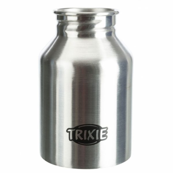 Trixie Edelstahl-Flasche mit Trinknapf - 300 ml – Bild 4