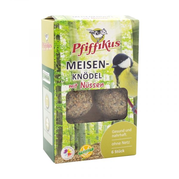 Pfiffikus Meisenknöd Nuss o.N. 6er