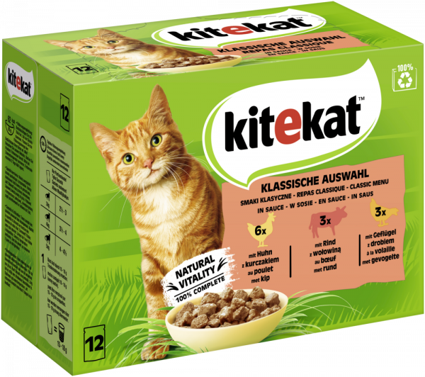 Kitekat MP Klassiche Auswahl Sauce 12x85gP