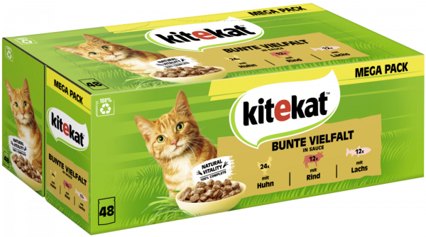 KiteKat MultiPack Bunte Vielfalt Sauce 48x85gP