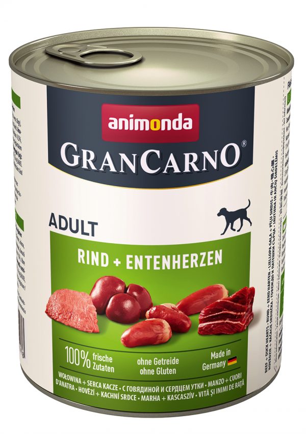 GranCarno Ad. Rind-Entenherz 800gD