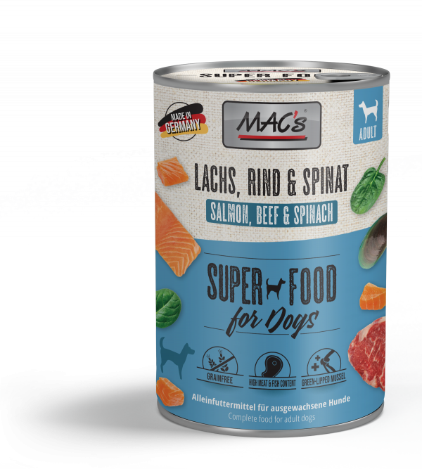 MAC's DOG Lachs & Spinat 400g