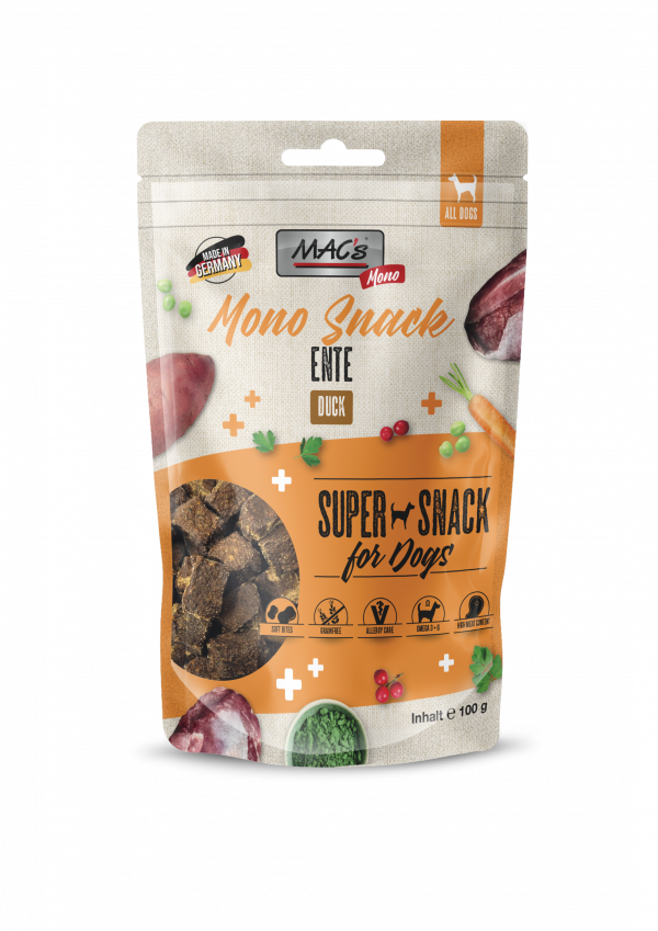 MAC´s DOG Mono Snack Ente 100g