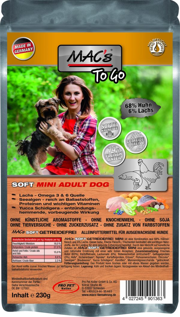 MAC's DOG Soft "to go" Huhn & Lachs 230g