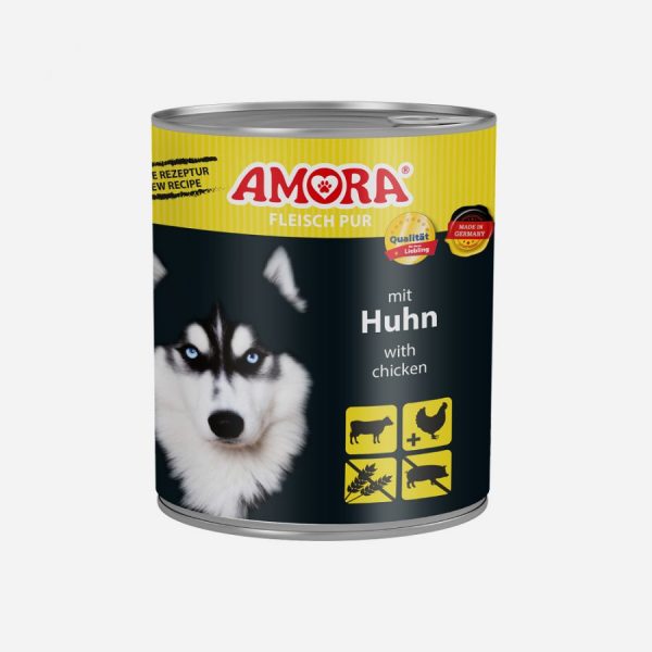 AMORA Dog Pur Huhn 800gD