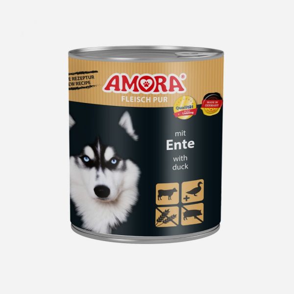 AMORA Dog Pur Ente 800gD