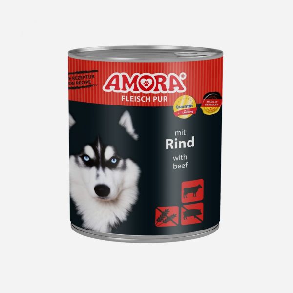 AMORA Dog Pur Rind 800gD