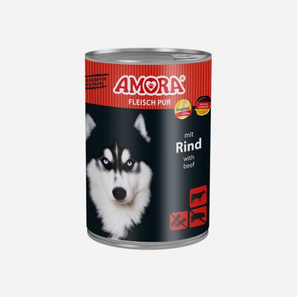 AMORA Dog Pur Rind 400gD