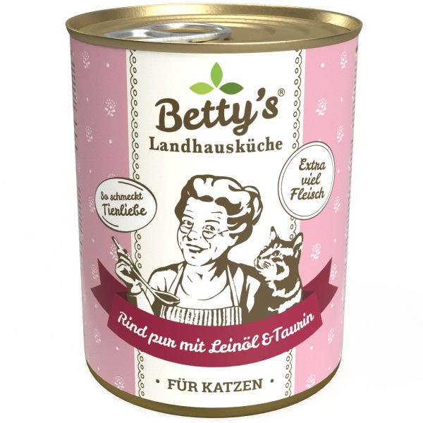 Betty's Katze Rind pur Leinöl 400gD