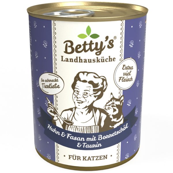 Betty's Katze Huhn & Fasan Borretschöl 400gD