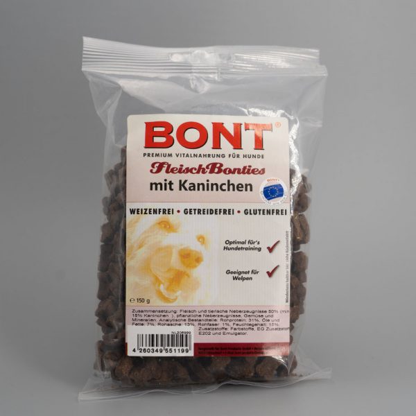 Fleisch-Bonties Kaninchen 150g