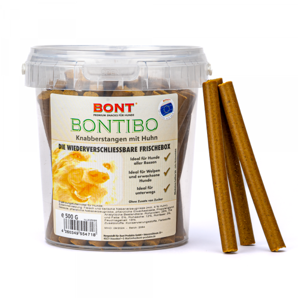 Bontibo Knab-Stangen Huhn 500g