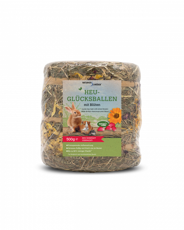 Heu-Glücksballen Blüten 500g