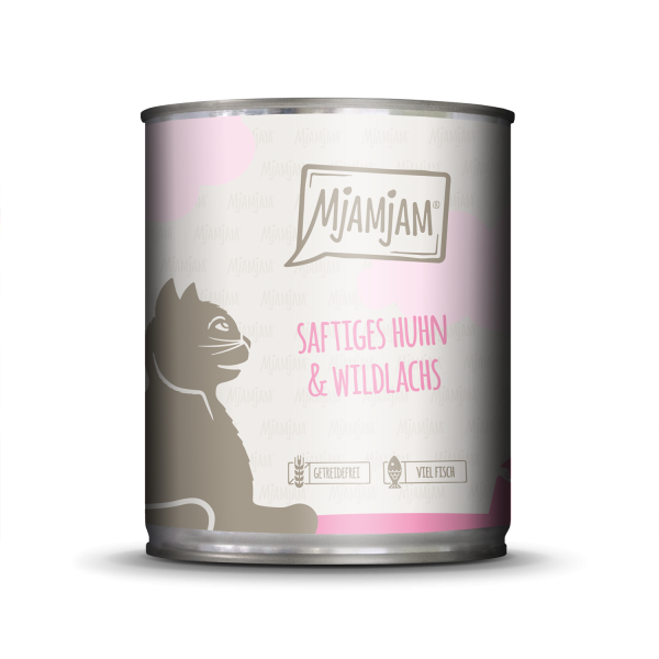 MjAMjAM Katze Huhn+Wildlachs 800gD