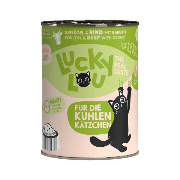 LuckyLou LS Kitten Geflügel+Rind 400gD