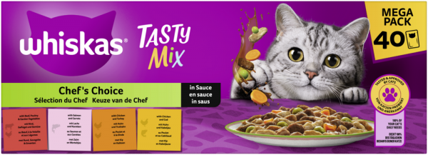 Whiskas Tasty Mix ChefsCho Sauce 40x85gP