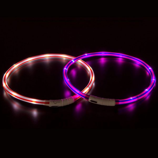 Karlie Visio Light LED-Leuchtschlauch mit USB - Gestreift - violett-pink – Bild 5