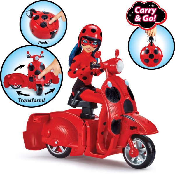 Miraculous Ladybug Scooter mit Puppe