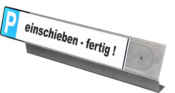 Parkschild- Halterung für KFZ- Schild/Kennzeichen Bodenbefestigung aus Edelstahl – Bild 3