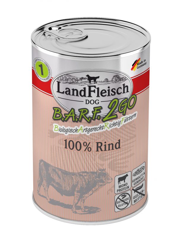 Landfleisch BARF2GO Rind 400g