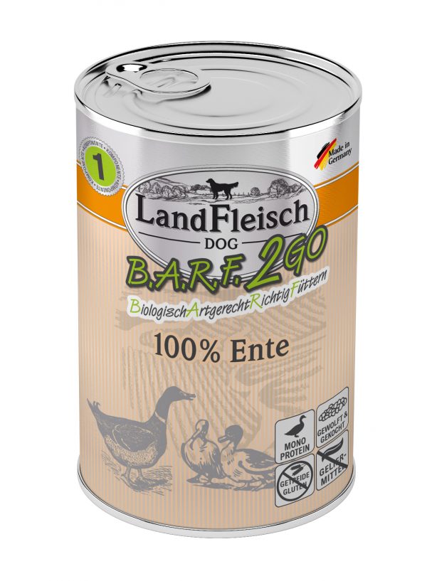 Landfleisch BARF2GO Ente 400g