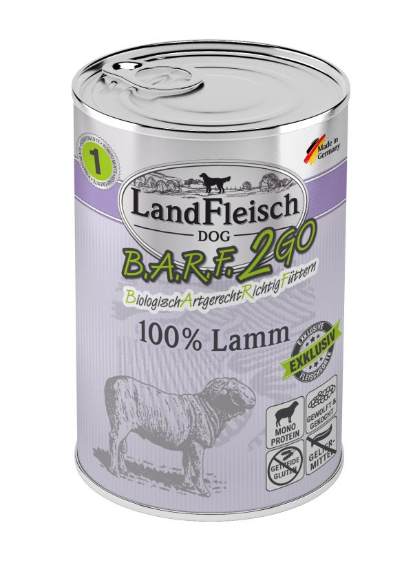 Landfleisch BARF2GO Exkl Lamm 400g