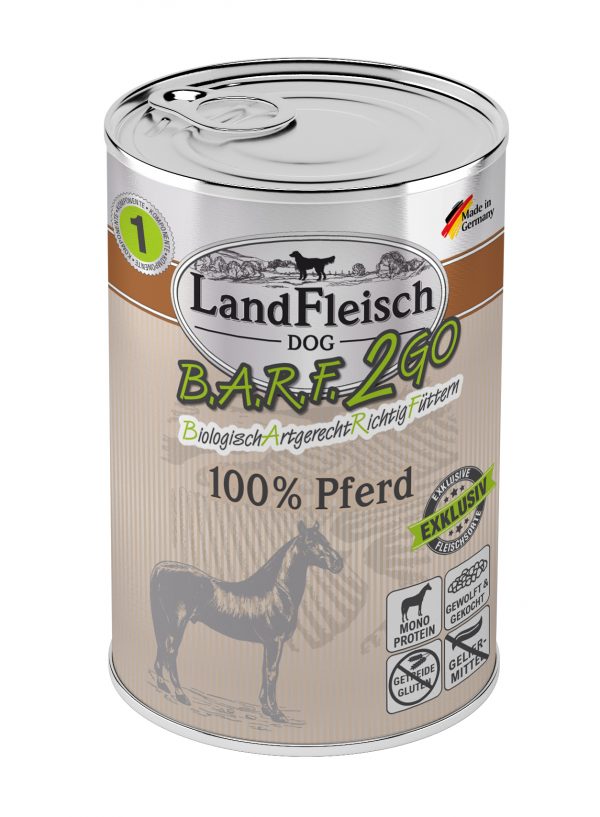 Landfleisch BARF2GO Exkl Pferd 400g