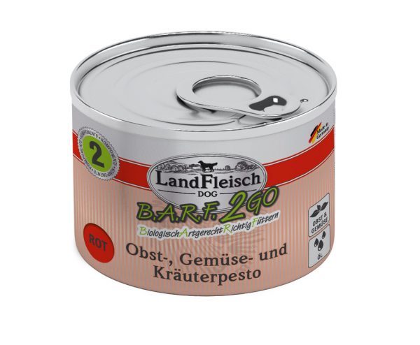 Landfleisch BARF2GO Pesto Rot 200g