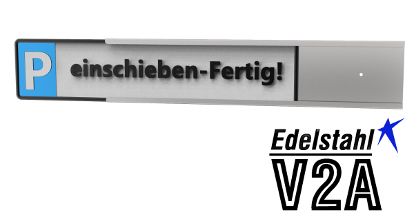 Parkschild- Halterung für Wandbefestigung aus Edelstahl für KFZ - Schild/Kennzeichen – Bild 3